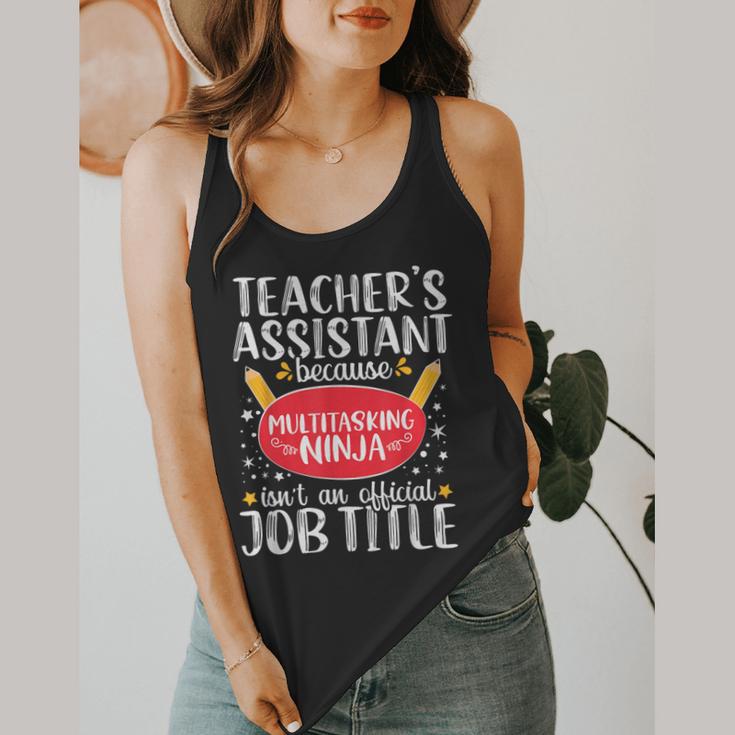 Teacher Assistant Teaching School Ninja Appreciation Flowy Tank, funny design Teacher Assistant Teaching School Ninja Appreciation Flowy Tank, funny design