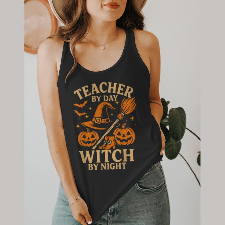 Teacher By Day Witch By Night Halloween Teacher Witch Flowy Tank, funny design Teacher By Day Witch By Night Halloween Teacher Witch Flowy Tank, funny design