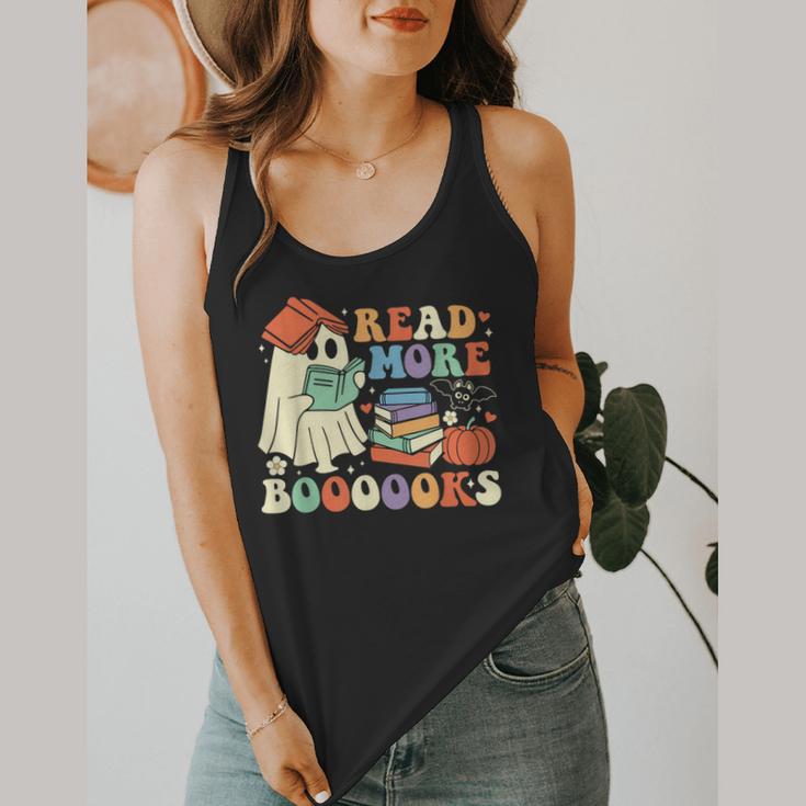Teacher Halloween Cute Booooks Ghost Read More Books Flowy Tank, funny design Teacher Halloween Cute Booooks Ghost Read More Books Flowy Tank, funny design