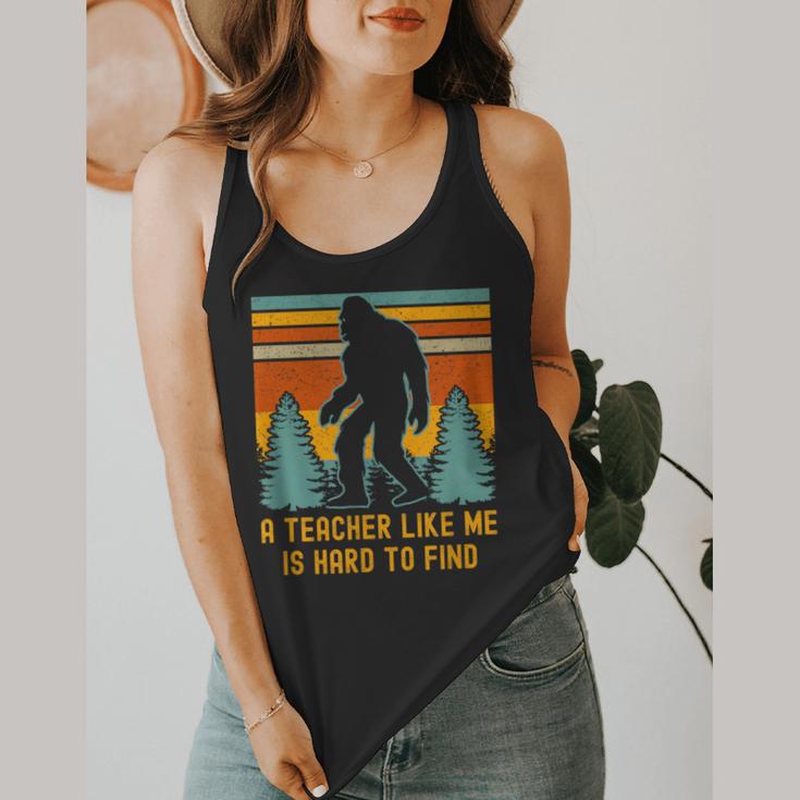 A Teacher Like Me Is Hard To Find Bigfoot Teacher Flowy Tank, funny design A Teacher Like Me Is Hard To Find Bigfoot Teacher Flowy Tank, funny design