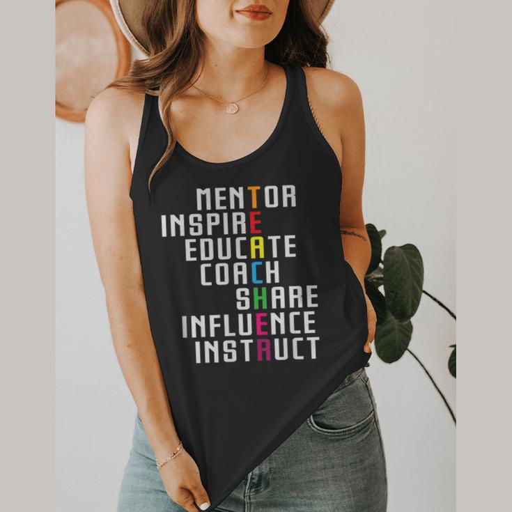 Teacher Inspirational Educator Favorite School Teacher Men Women Girls Kids Flowy Tank, funny design