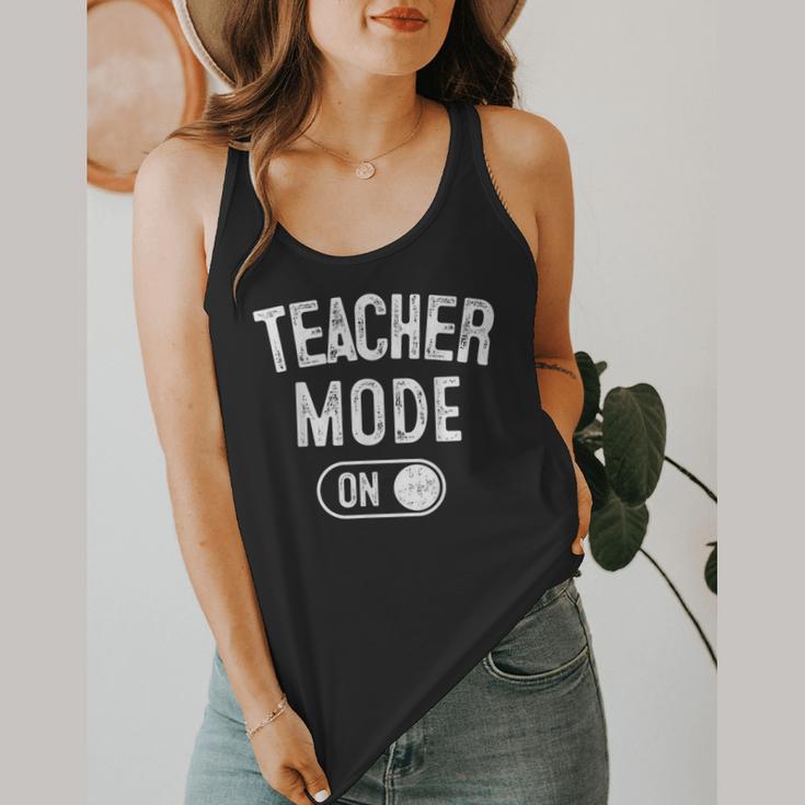 Teacher Mode On School Education Educator Flowy Tank, funny design Teacher Mode On School Education Educator Flowy Tank, funny design