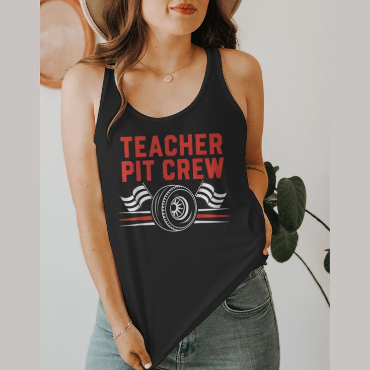 Teacher Pit Crew Race Car Driver Costume Men Women Kids Flowy Tank, funny design Teacher Pit Crew Race Car Driver Costume Men Women Kids Flowy Tank, funny design