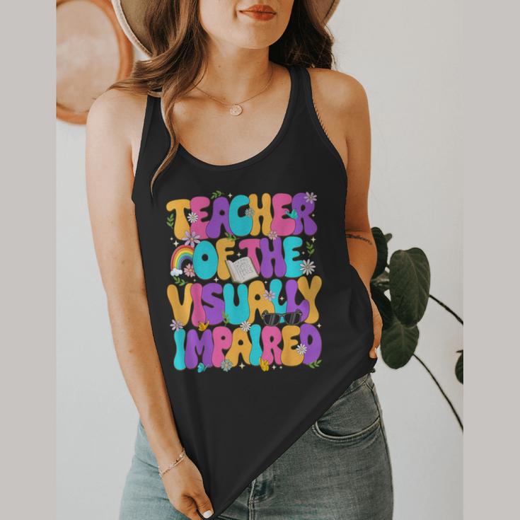 Teacher Of The Visually Impaired Blindness Awareness Flowy Tank, funny design Teacher Of The Visually Impaired Blindness Awareness Flowy Tank, funny design