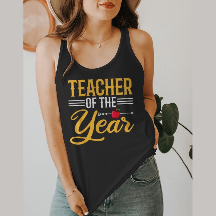 Teacher Of The Year Men Women Teachers Flowy Tank, funny design Teacher Of The Year Men Women Teachers Flowy Tank, funny design