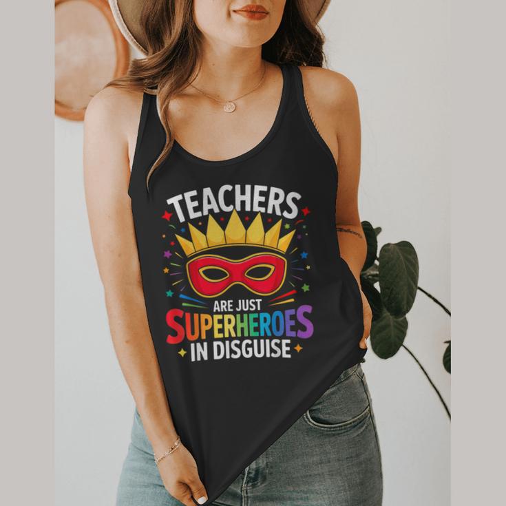 Teachers Are Just Superheroes In Disguise Fun Back To School Flowy Tank, funny design Teachers Are Just Superheroes In Disguise Fun Back To School Flowy Tank, funny design