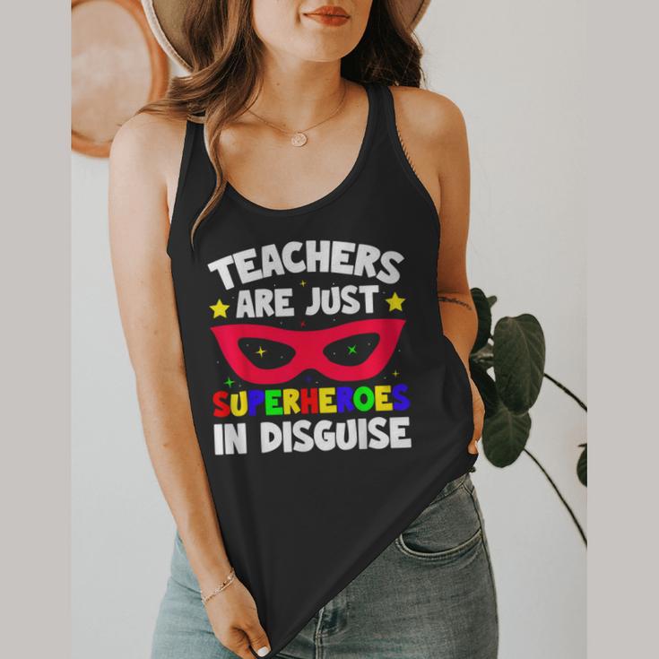 Teachers Are Just Superheroes In Disguise School Flowy Tank, funny design Teachers Are Just Superheroes In Disguise School Flowy Tank, funny design