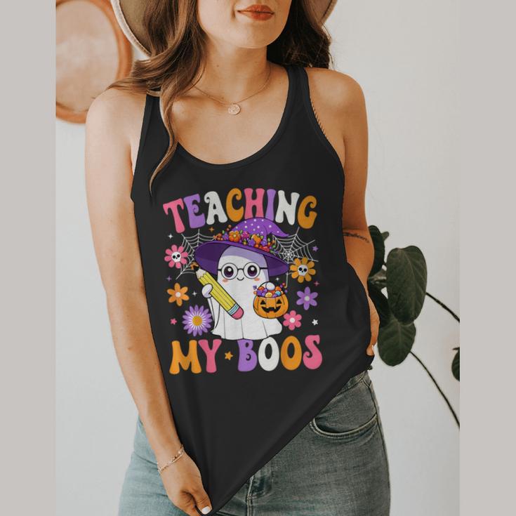 Teaching My Boos Teacher Ghost Teach Halloween Teacher Flowy Tank, funny design Teaching My Boos Teacher Ghost Teach Halloween Teacher Flowy Tank, funny design