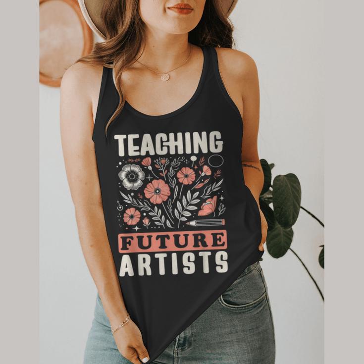 Teaching Future Artists For Art Teachers And Lovers For Men Women Girls Kids Flowy Tank, funny design