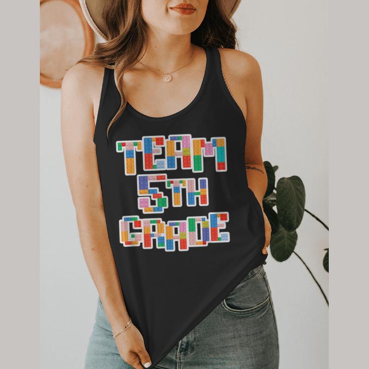 Team 5th Grade Building Blocks Bricks Theme Teacher Team For Men Women Kids Flowy Tank, funny design Team 5th Grade Building Blocks Bricks Theme Teacher Team For Men Women Kids Flowy Tank, funny design