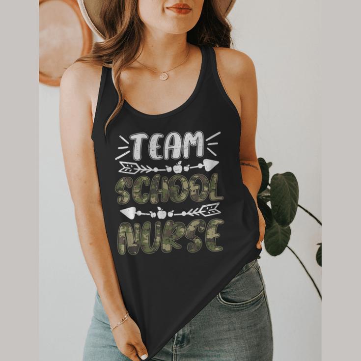 Team School Nurse Camo Teacher Student Back To School For Men Women Flowy Tank, funny design Team School Nurse Camo Teacher Student Back To School For Men Women Flowy Tank, funny design