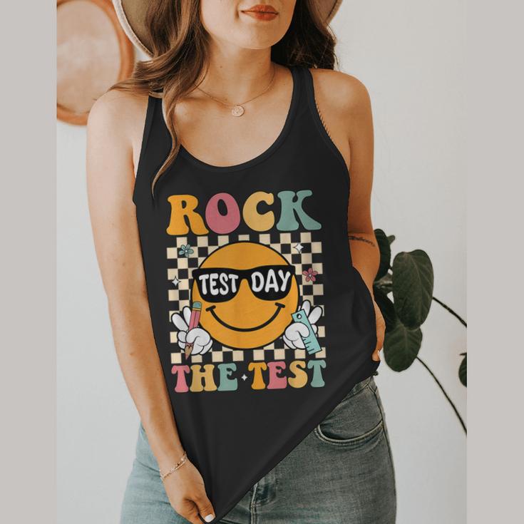 Test Day Rock The Test Teacher Testing Day You Got This Flowy Tank, funny design Test Day Rock The Test Teacher Testing Day You Got This Flowy Tank, funny design