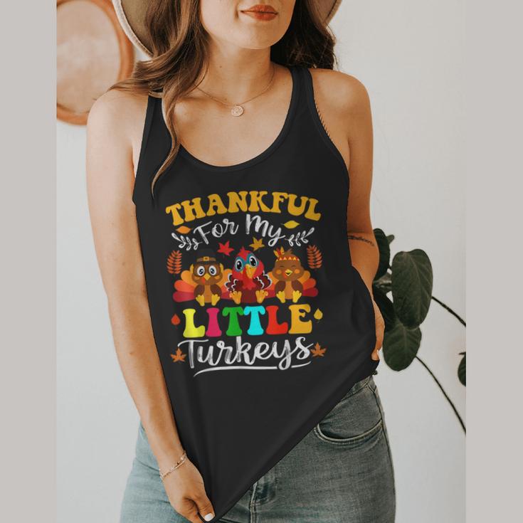 Thankful For My Little Turkeys Teacher Thanksgiving Teachers Flowy Tank, funny design Thankful For My Little Turkeys Teacher Thanksgiving Teachers Flowy Tank, funny design