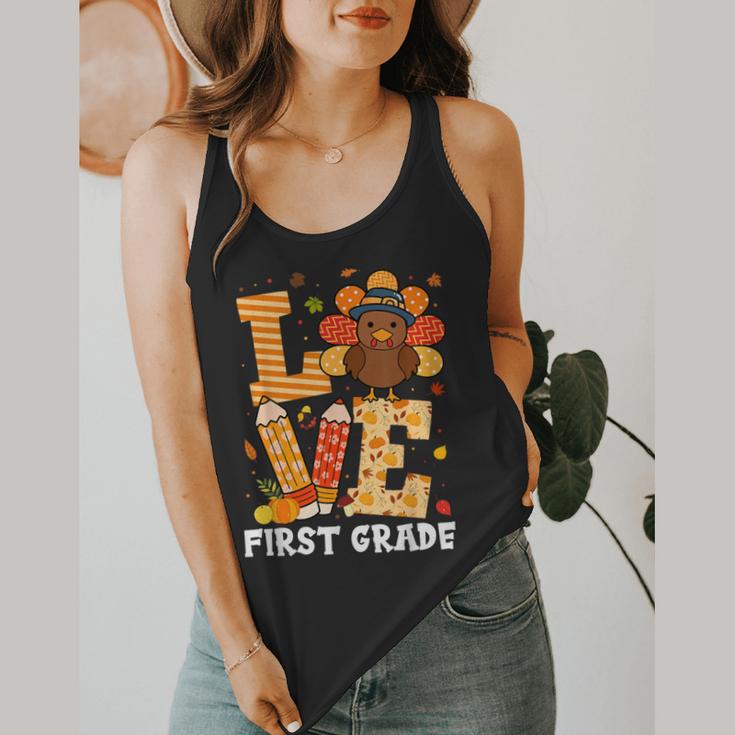 Thanksgiving Love First Grade Teacher Turkey Autumn Fall For Men Women Girls Kids Flowy Tank, funny design Thanksgiving Love First Grade Teacher Turkey Autumn Fall For Men Women Girls Kids Flowy Tank, funny design