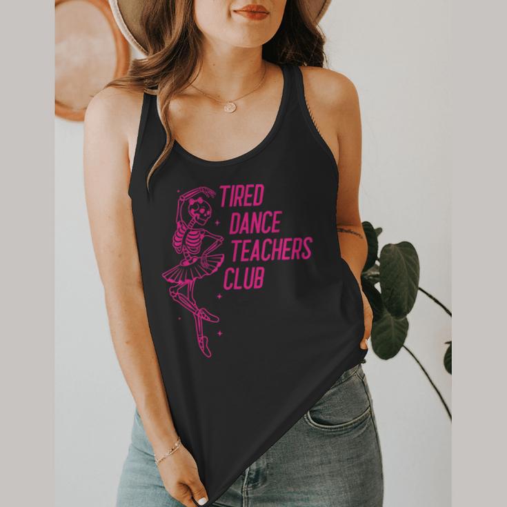 Tired Dance Teachers Club Dance Lover Flowy Tank, funny design Tired Dance Teachers Club Dance Lover Flowy Tank, funny design