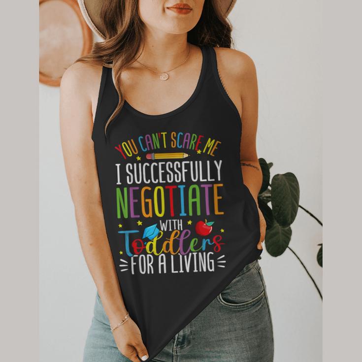 Toddler Negotiator Preschool Teacher Humor Babysitters Flowy Tank, funny design Toddler Negotiator Preschool Teacher Humor Babysitters Flowy Tank, funny design
