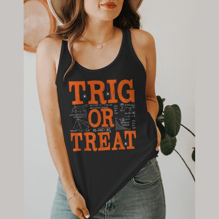 Trig Or Treat Trigonometry Math Teacher Halloween Flowy Tank, funny design Trig Or Treat Trigonometry Math Teacher Halloween Flowy Tank, funny design