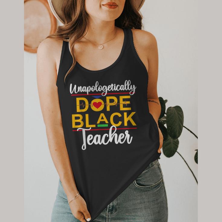 Unapologetic Dope Teacher African American Melanin Flowy Tank, funny design