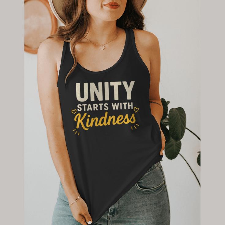 Unity Kindness Shirt Women Teachers Kids Unity Day Orange Flowy Tank, funny design