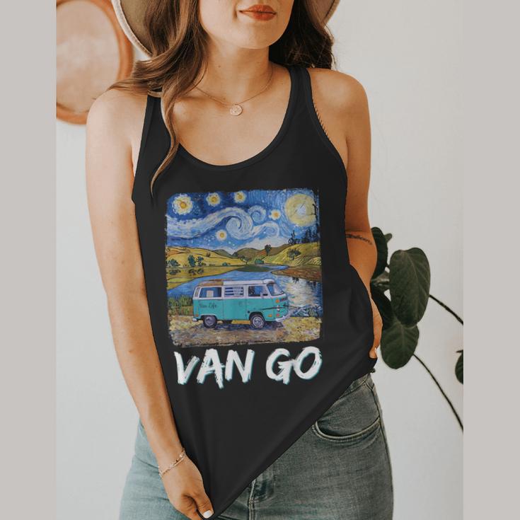 Van Go Retro Vanlife Art Teacher Flowy Tank, funny design Van Go Retro Vanlife Art Teacher Flowy Tank, funny design