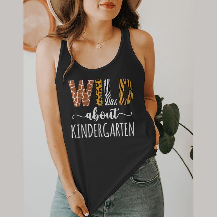 Wild About Kindergarten Teacher Leopard Print Flowy Tank, funny design Wild About Kindergarten Teacher Leopard Print Flowy Tank, funny design
