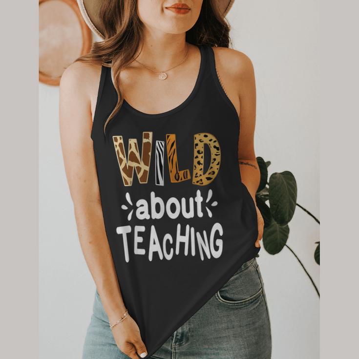 Wild About Teaching Teacher Student First Day Of School Flowy Tank, funny design Wild About Teaching Teacher Student First Day Of School Flowy Tank, funny design