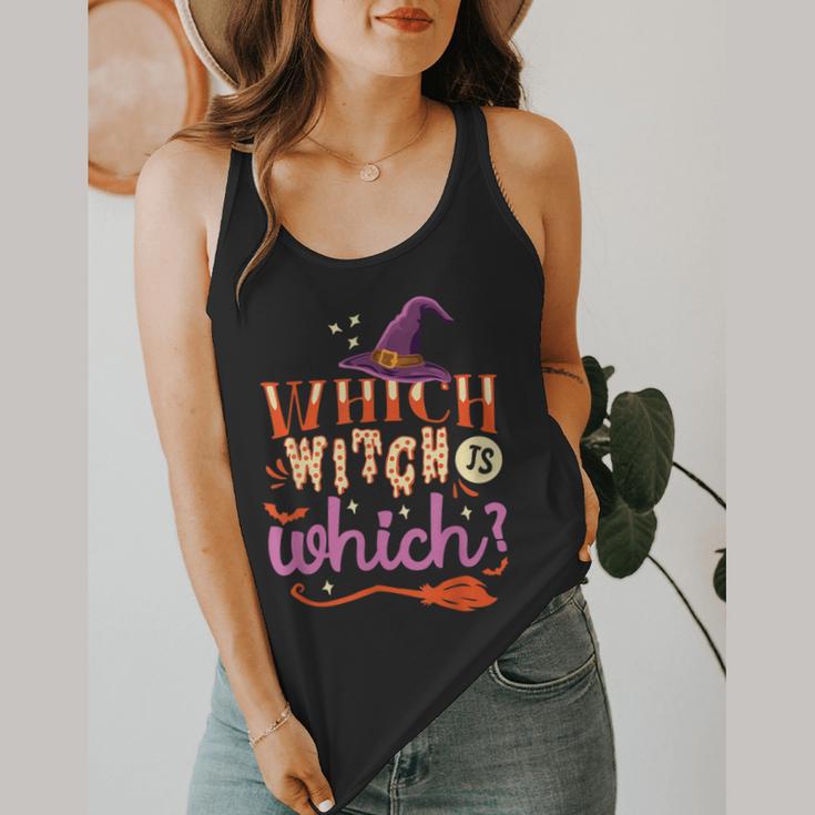 Which Witch Is Which Halloween English Teacher Flowy Tank, funny design