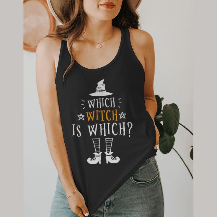 Which Witch Is Which Halloween Grammar Teacher Costume Flowy Tank, funny design