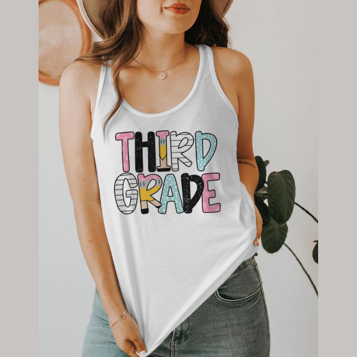 Back To School Third Grade Teacher First Day Of 3rd Grade Flowy Tank, funny design Back To School Third Grade Teacher First Day Of 3rd Grade Flowy Tank, funny design