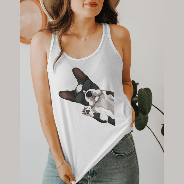 Boston Terrier Bostie Dog Kids Men Flowy Tank, funny design