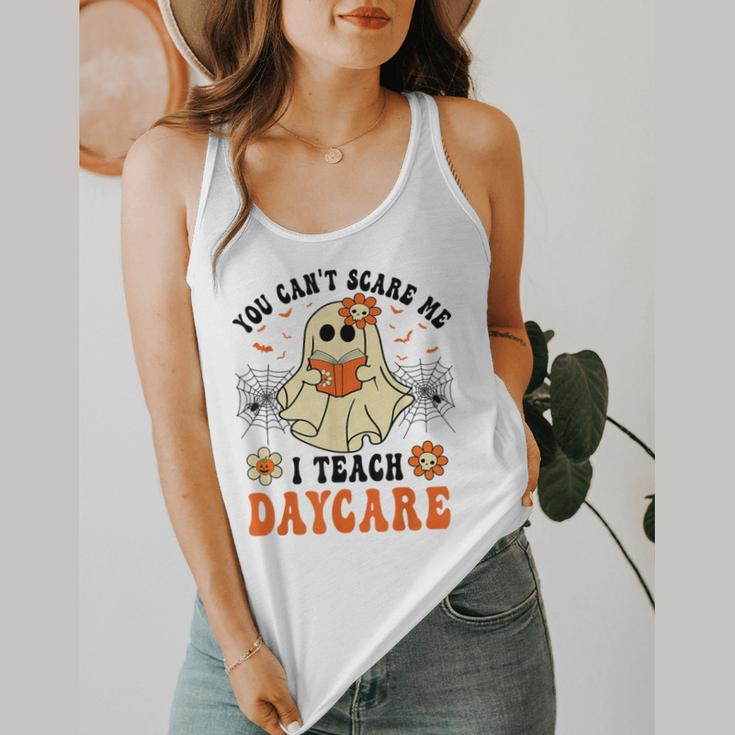 You Can't Scare Me I Teach Daycare Teacher Halloween Ghost Flowy Tank, funny design You Can't Scare Me I Teach Daycare Teacher Halloween Ghost Flowy Tank, funny design