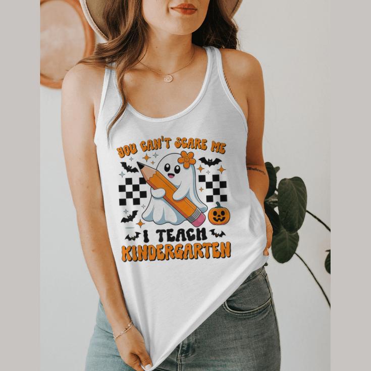 You Can't Scare Me I Teach Kindergarten Teacher Halloween Flowy Tank, funny design You Can't Scare Me I Teach Kindergarten Teacher Halloween Flowy Tank, funny design