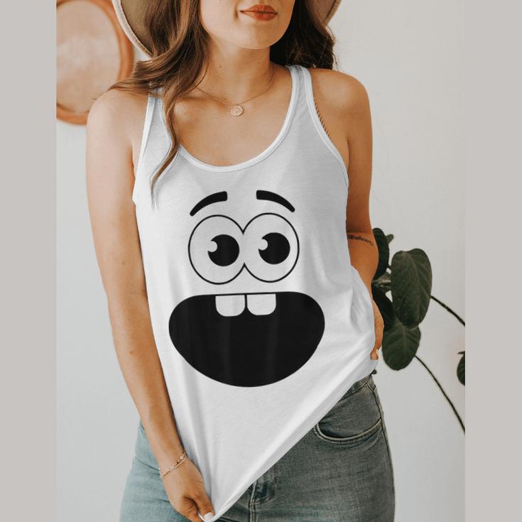 Creepy Carrots Face Teacher Halloween Costume Matching Flowy Tank, funny design Creepy Carrots Face Teacher Halloween Costume Matching Flowy Tank, funny design