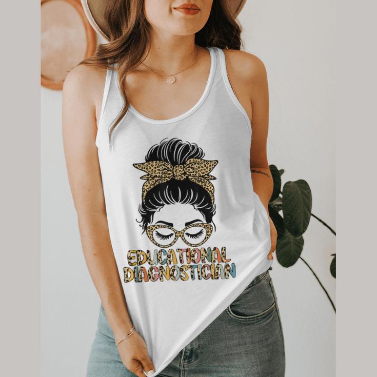 Cute Educational Diagnostician Teacher Appreciation Week Men Women Flowy Tank, funny design