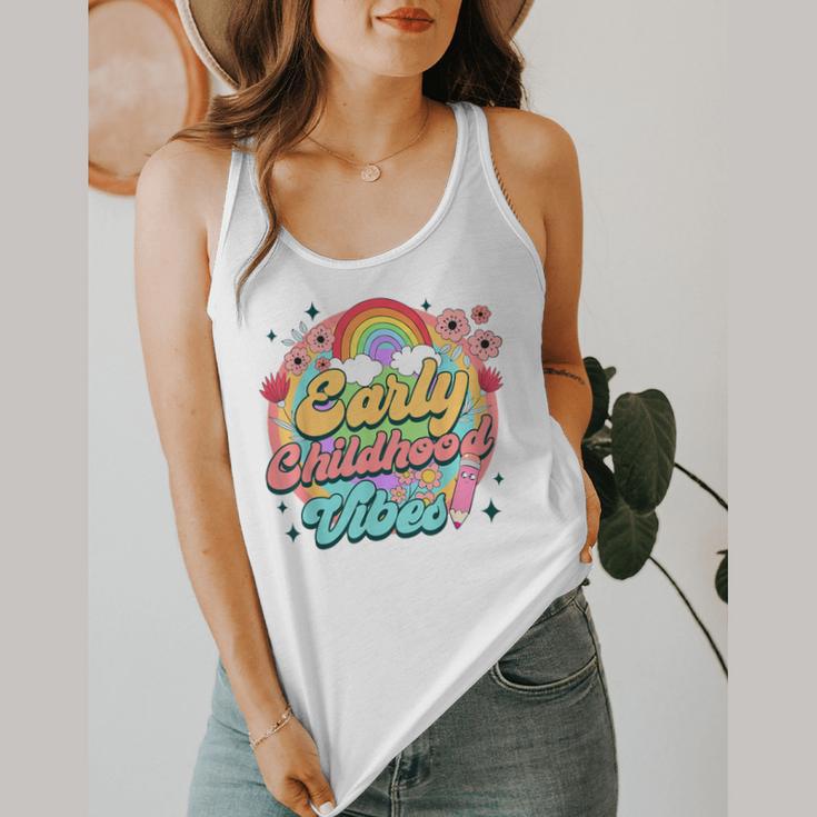 Daycare Teacher Daycare Provider Early Childhood Vibes Flowy Tank, funny design Daycare Teacher Daycare Provider Early Childhood Vibes Flowy Tank, funny design