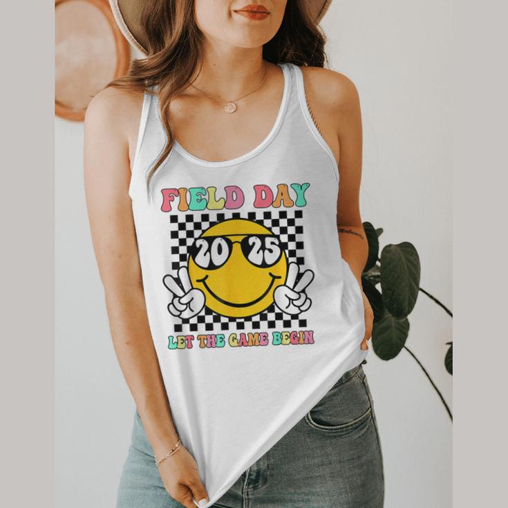 Field Day 2025 Let The Games Begin Yellow Team Teachers Kids Flowy Tank, funny design