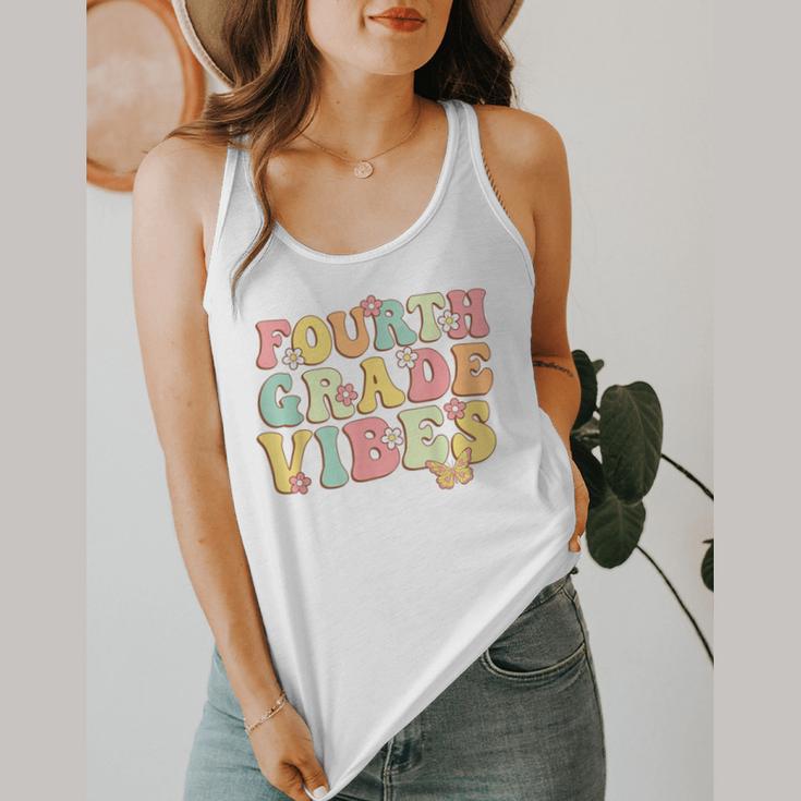 Fourth Grade Vibes Hello Team 4th Grade Teacher Kids Retro Flowy Tank, funny design Fourth Grade Vibes Hello Team 4th Grade Teacher Kids Retro Flowy Tank, funny design