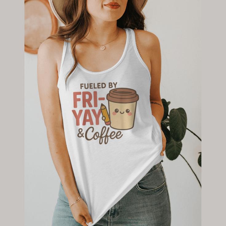 Friyay Teacher Coffee Friday School Cute Fri Yay Flowy Tank, funny design Friyay Teacher Coffee Friday School Cute Fri Yay Flowy Tank, funny design