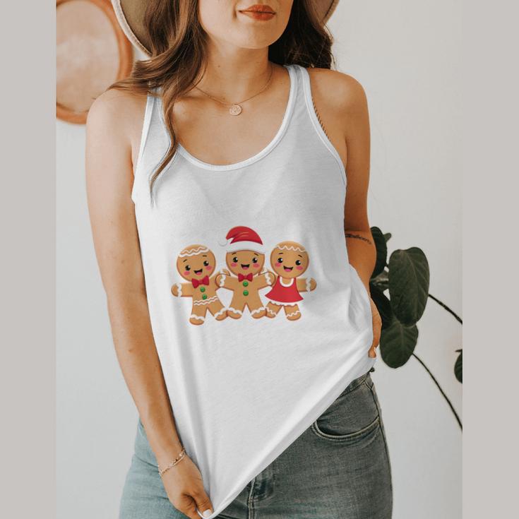 Hanging With My Cookies Gingerbread Christmas Teacher Xmas Flowy Tank, funny design