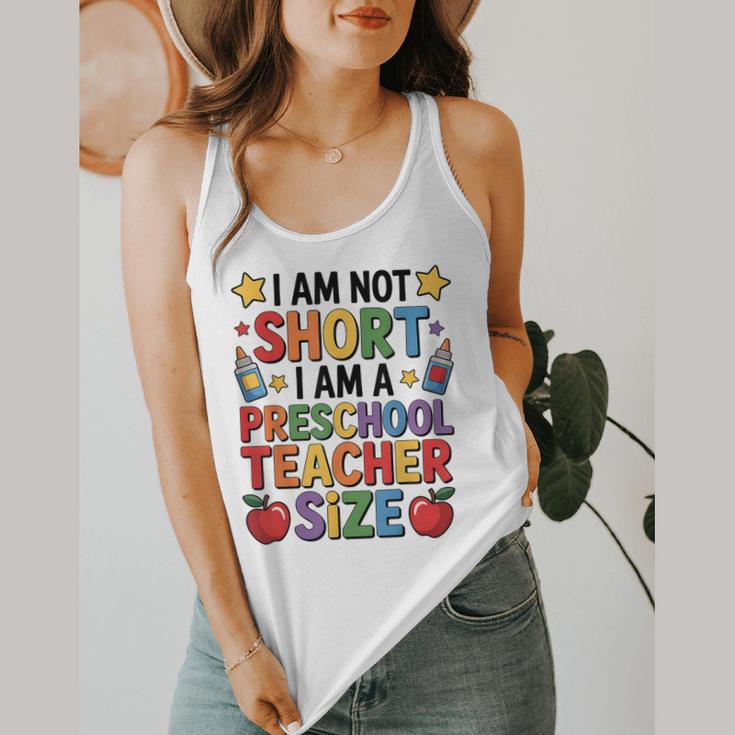 I'm Not Short I'm A Preschool Teacher Size Quote Women Flowy Tank, funny design I'm Not Short I'm A Preschool Teacher Size Quote Women Flowy Tank, funny design