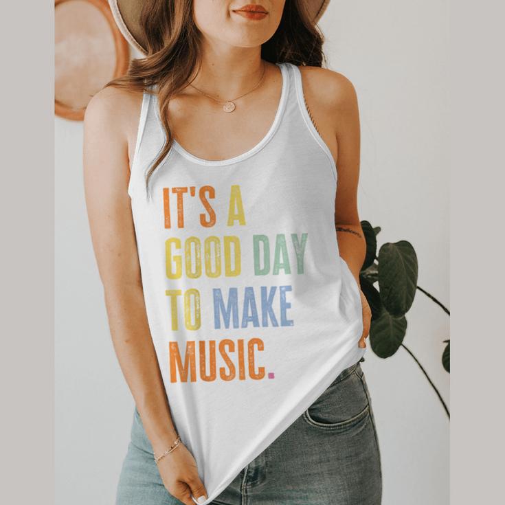 It's A Good Day To Make Music Music Lover Teacher Flowy Tank, funny design It's A Good Day To Make Music Music Lover Teacher Flowy Tank, funny design