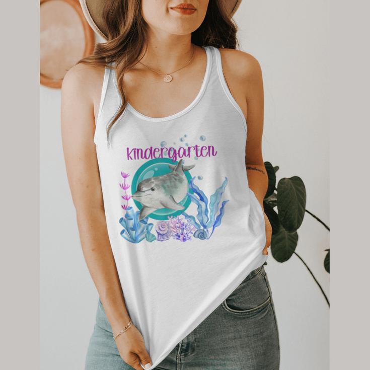 Kindergarten Teacher Dolphin Ocean Life Teaching Team Spirit Flowy Tank, funny design Kindergarten Teacher Dolphin Ocean Life Teaching Team Spirit Flowy Tank, funny design