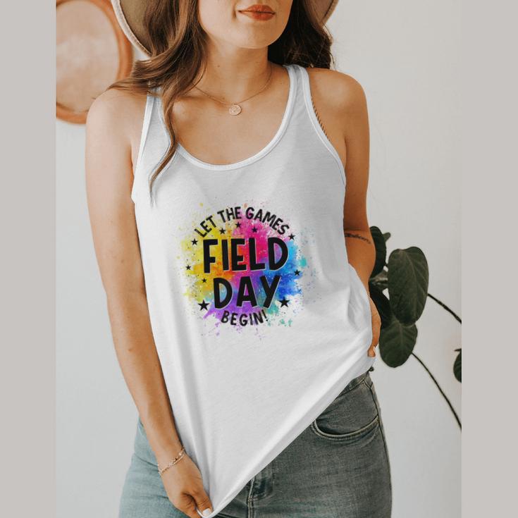 Let The Games Begin Field Day Fun Day Teachers Boys Girls Flowy Tank, funny design Let The Games Begin Field Day Fun Day Teachers Boys Girls Flowy Tank, funny design