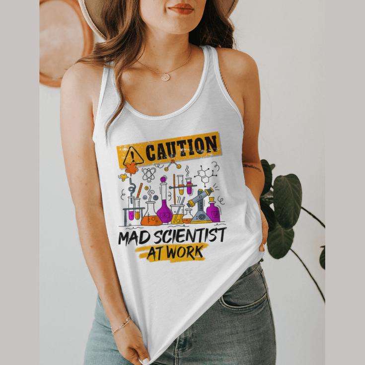 Mad Scientist Halloween Costume Science Teacher Flowy Tank, funny design