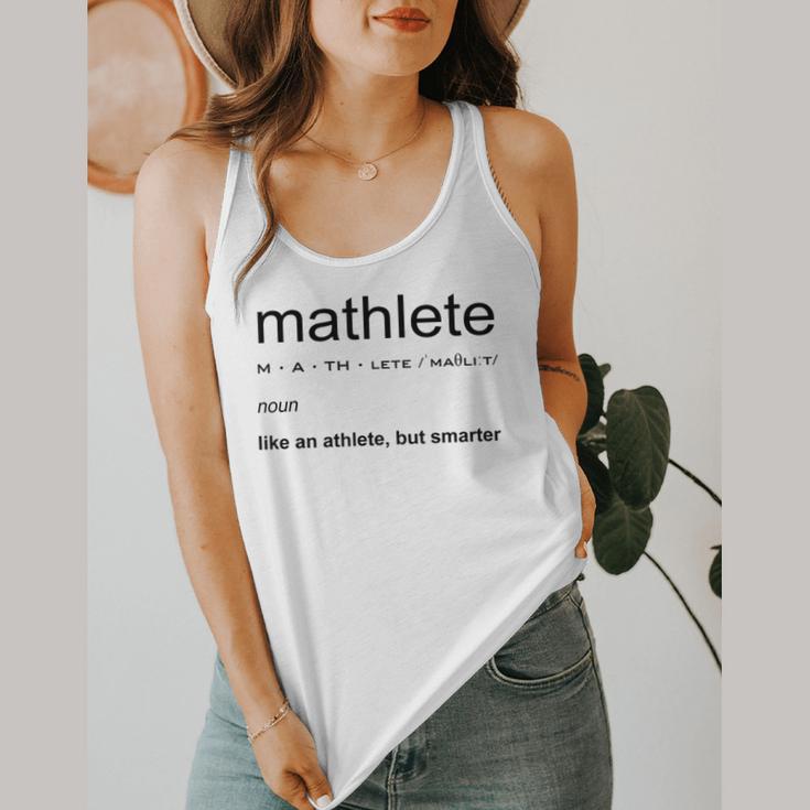 Mathlete Definition Math Math Teacher Nerd Geek Men Women Girls Kids Flowy Tank, funny design
