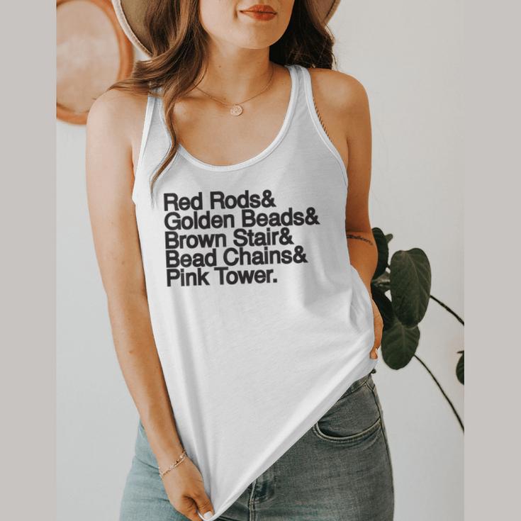 Montessori Helvetica Education Teacher Flowy Tank, funny design Montessori Helvetica Education Teacher Flowy Tank, funny design
