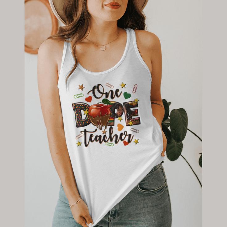One Dope Teacher Flowy Tank, funny design One Dope Teacher Flowy Tank, funny design