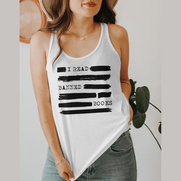 I Read Banned Books Banned Books Week Librarian Teacher Flowy Tank, funny design