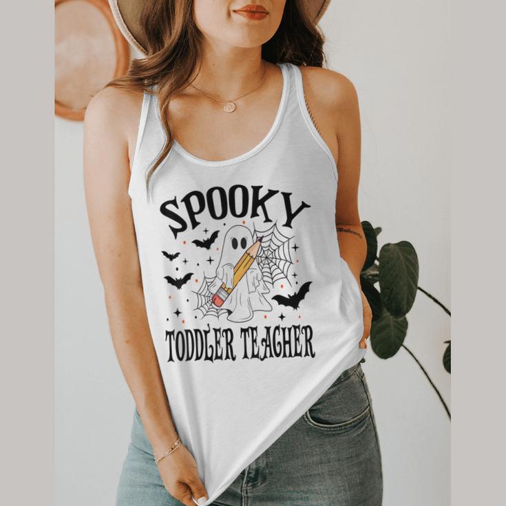 Spooky Toddler Teacher Halloween School Flowy Tank, funny design Spooky Toddler Teacher Halloween School Flowy Tank, funny design