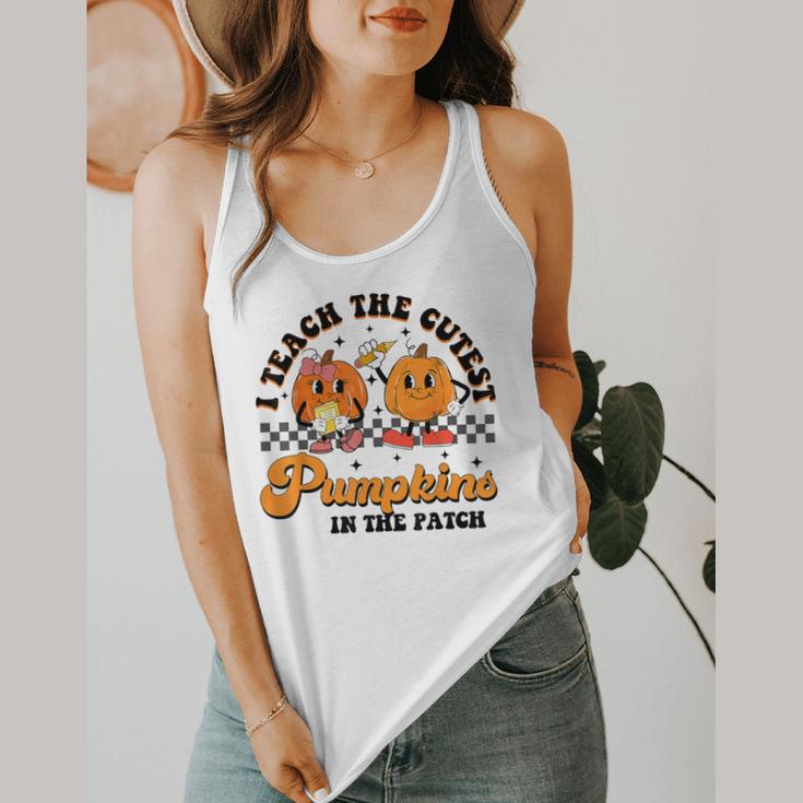 I Teach The Cutest Pumpkins In The Patch Halloween Teacher For Men Women Kids Flowy Tank, funny design I Teach The Cutest Pumpkins In The Patch Halloween Teacher For Men Women Kids Flowy Tank, funny design
